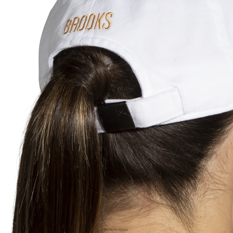 86H241232 casquette Heritage Run Brooks blanc