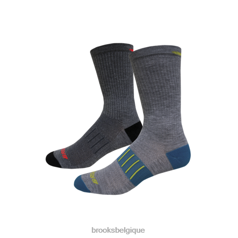 86H241385 pack de 2 équipages de poids moyen fantôme Brooks blanc