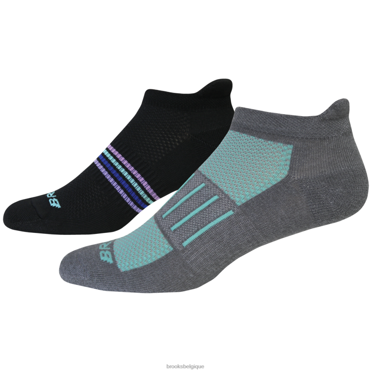 86H24764 pack de 2 fantômes de poids moyen Brooks noir