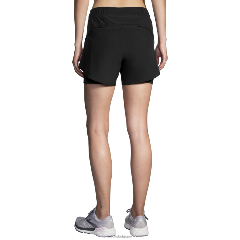 86H241050 chasseur 5'' 2-en-1 court Brooks noir