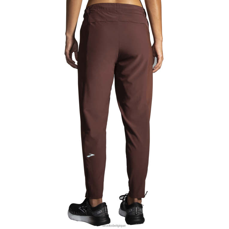 86H24517 pantalon de dépannage Brooks raisin