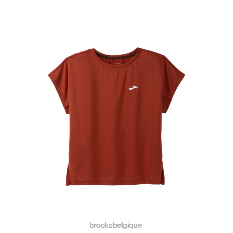 86H241037 manches courtes sans sprint Brooks cuivre