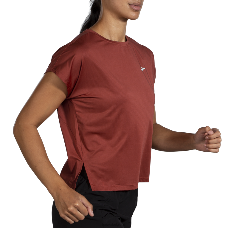86H241037 manches courtes sans sprint Brooks cuivre