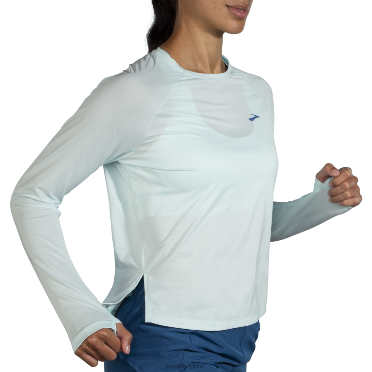 86H241136 manches longues sans sprint Brooks bleu