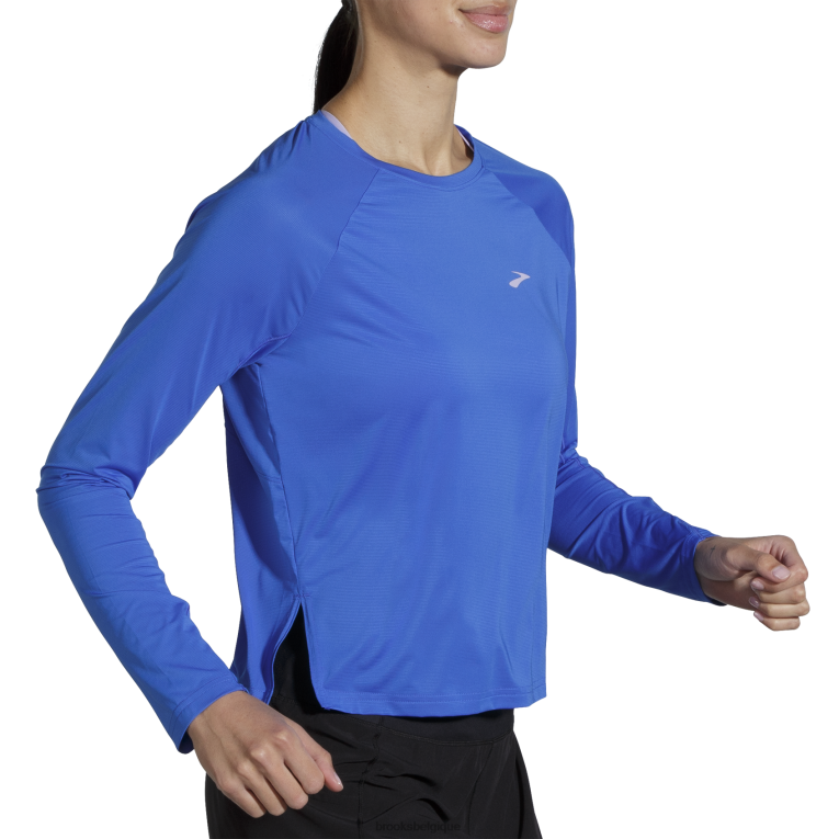 86H241139 manches longues sans sprint Brooks bleu