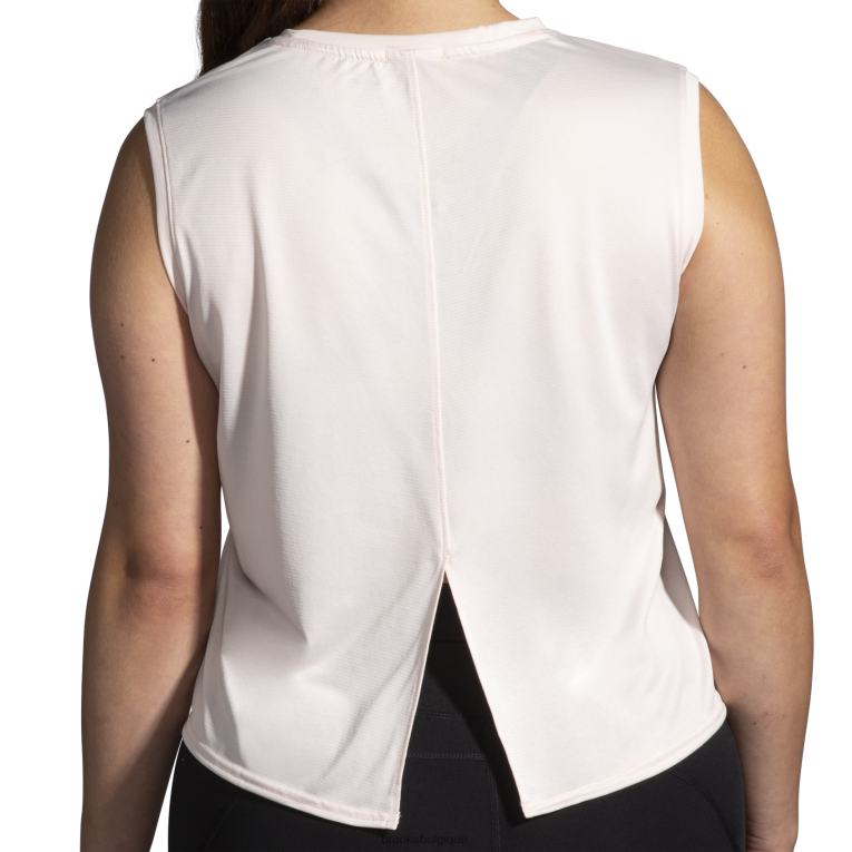 86H241177 courir sans manches Brooks rose