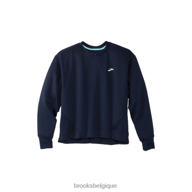 86H241208 courir dans un sweat-shirt Brooks marine