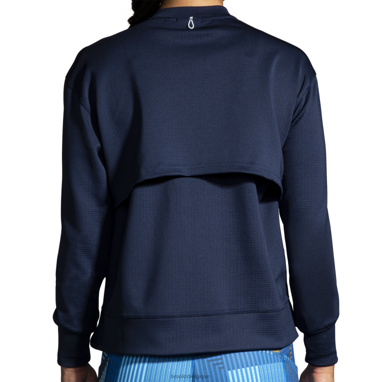 86H241208 courir dans un sweat-shirt Brooks marine