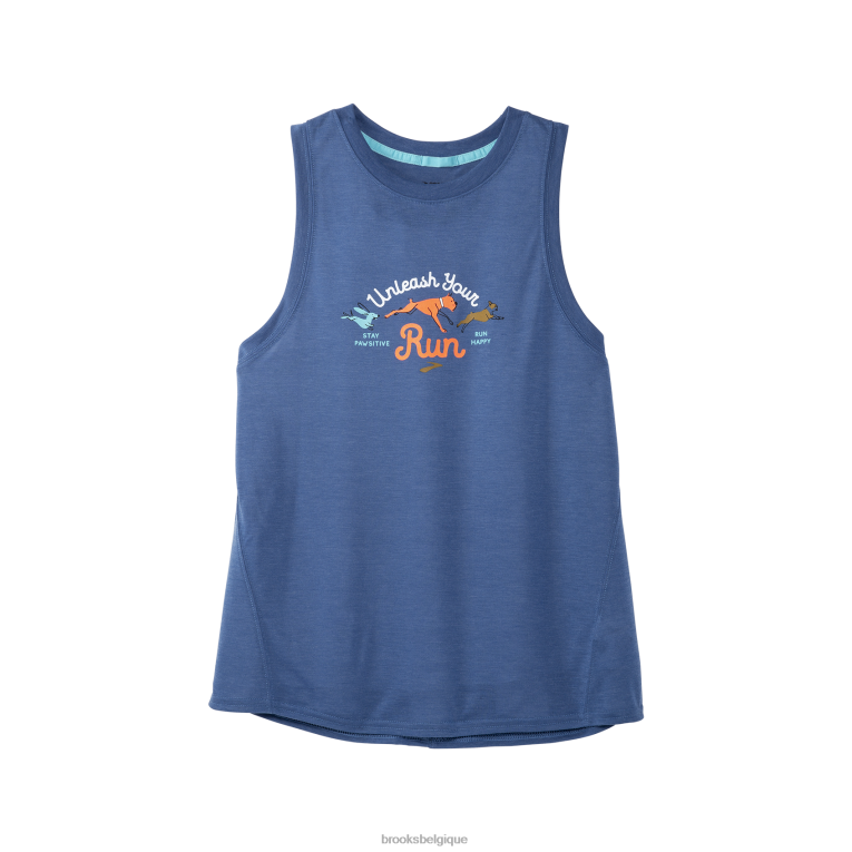 86H24311 réservoir graphique de distance Brooks bleu