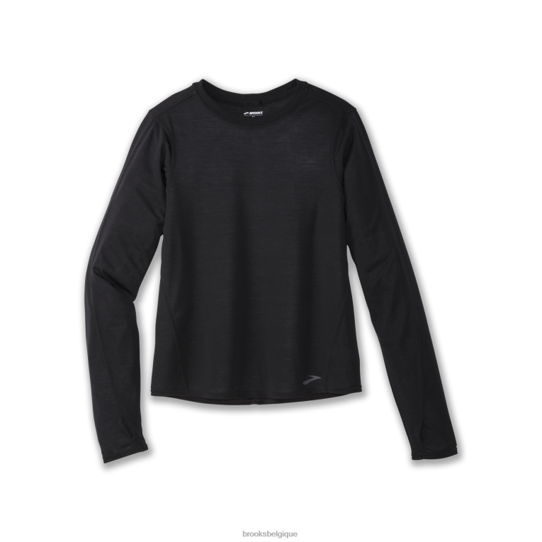 86H24325 manches longues Brooks noir