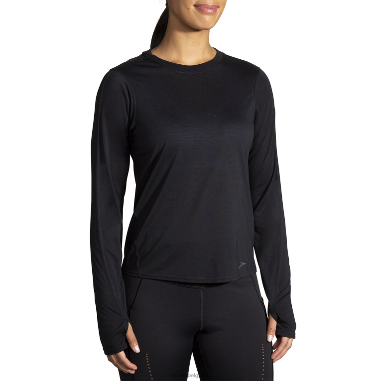 86H24325 manches longues Brooks noir