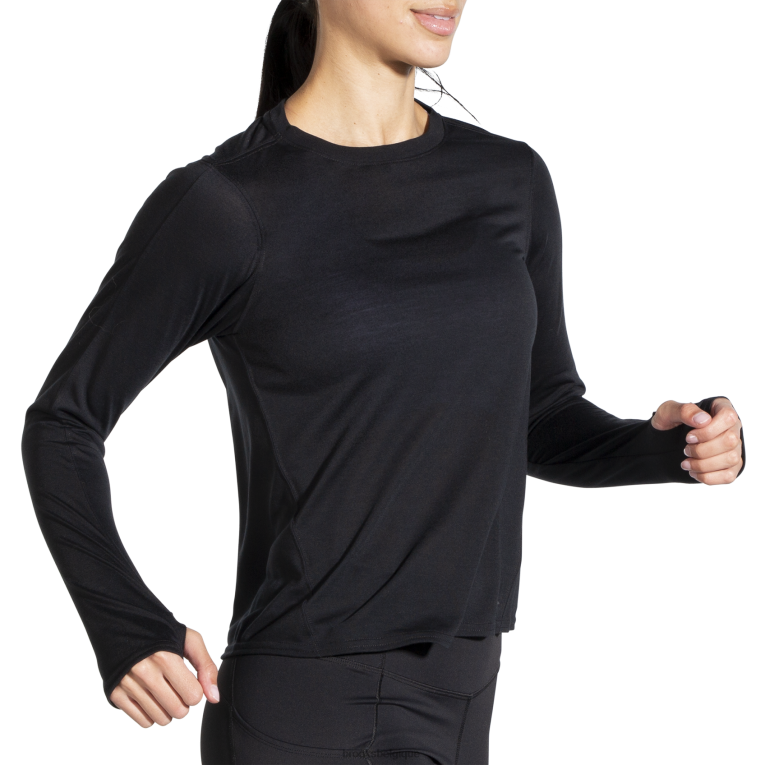 86H24325 manches longues Brooks noir