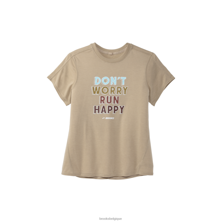 86H24511 manches courtes graphique distance Brooks gruau