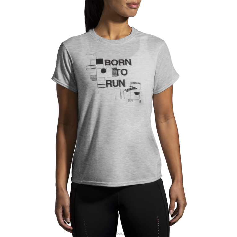 86H24513 manches courtes graphique distance Brooks né pour courir