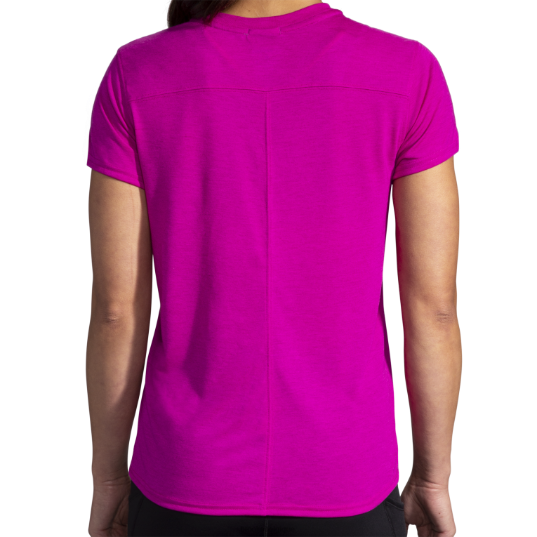 86H24585 manches courtes graphique distance Brooks magenta