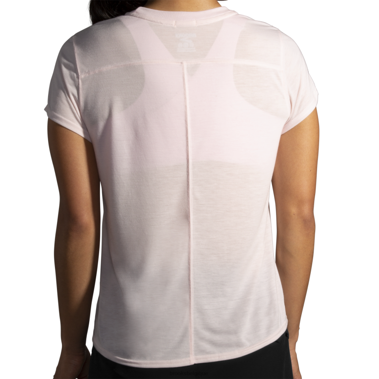 86H24587 manches courtes graphique distance Brooks eau de rose
