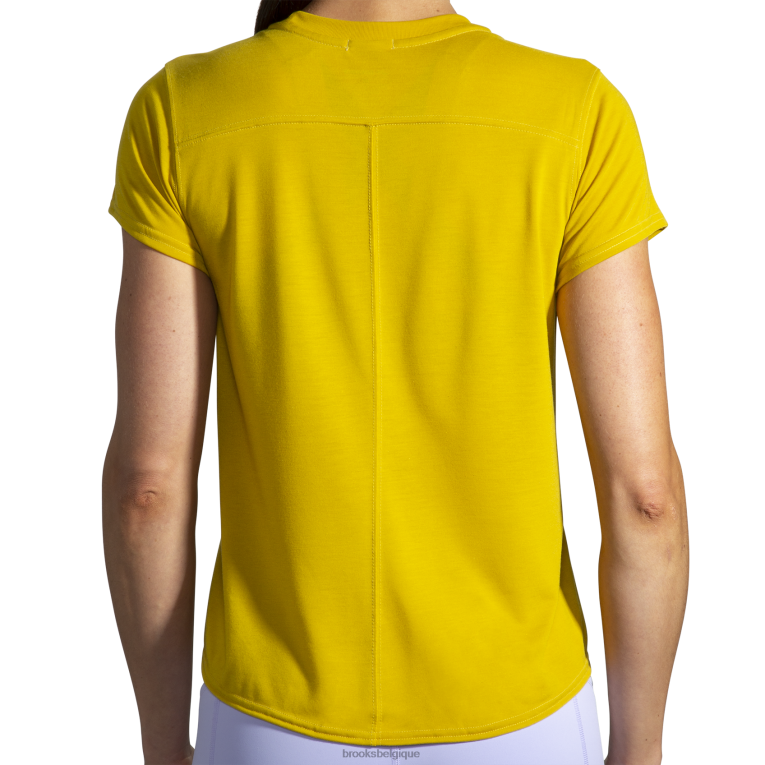 86H24687 manches courtes graphique distance Brooks doré