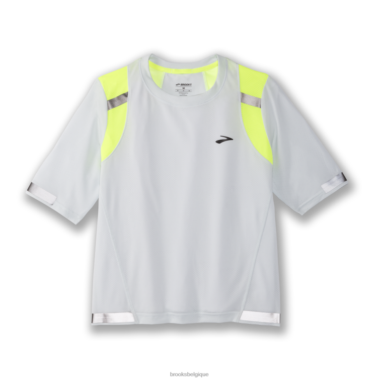 86H24759 carbonite à manches courtes Brooks gris