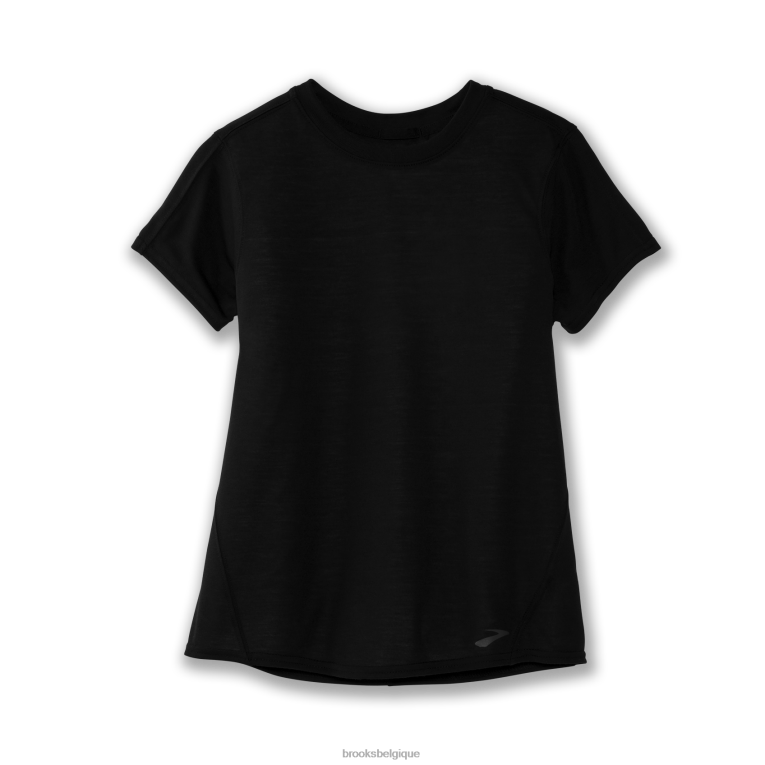 86H24793 manches courtes distance Brooks noir