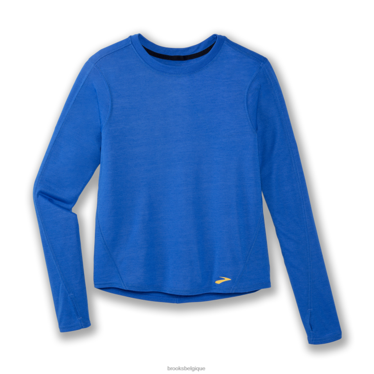 86H24800 manches longues Brooks bleu