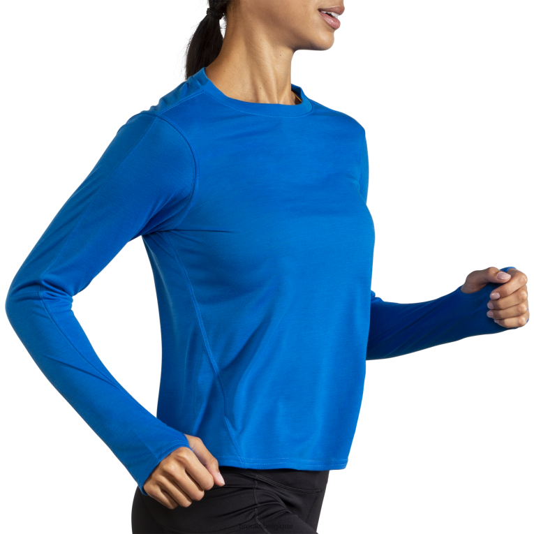 86H24800 manches longues Brooks bleu