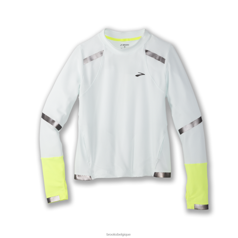86H24751 carbonite à manches longues Brooks gris