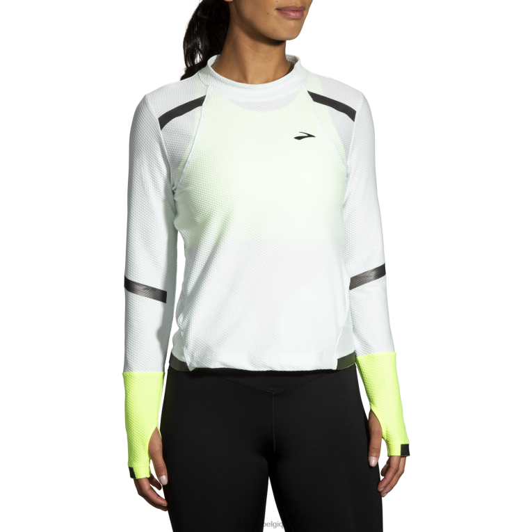 86H24751 carbonite à manches longues Brooks gris