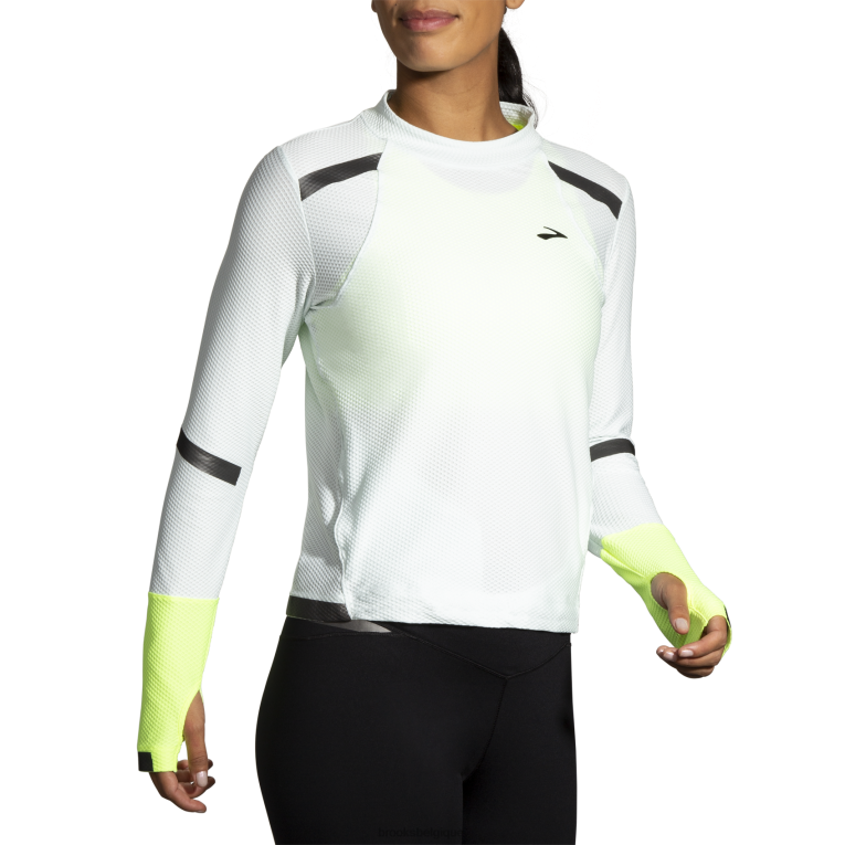 86H24751 carbonite à manches longues Brooks gris