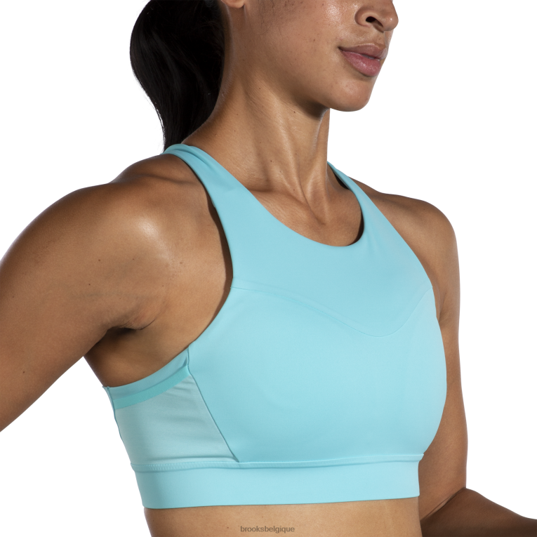 86H241109 soutien-gorge de course à 3 poches Drive Brooks sarcelle