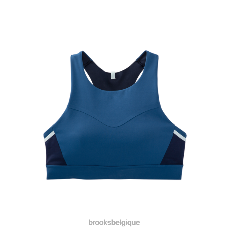 86H241110 soutien-gorge de course à 3 poches Drive Brooks bleu
