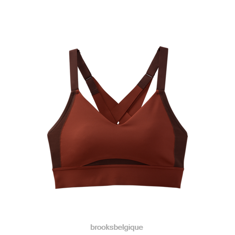 86H241121 soutien-gorge de course à entrelacs Drive Brooks cuivre