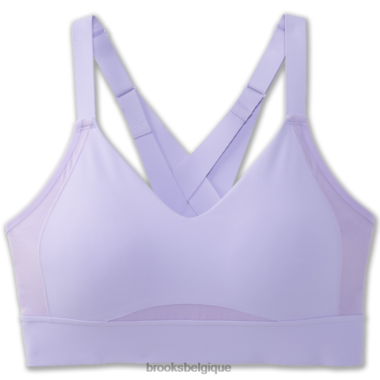 86H241123 soutien-gorge de course à entrelacs Drive Brooks violet