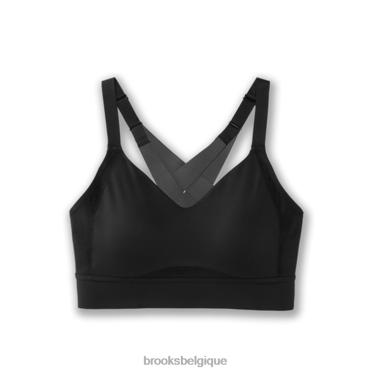 86H241125 soutien-gorge de course à entrelacs Drive Brooks noir