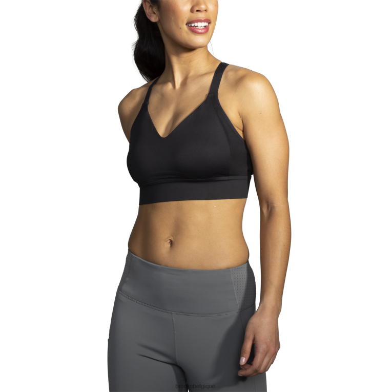 86H241125 soutien-gorge de course à entrelacs Drive Brooks noir