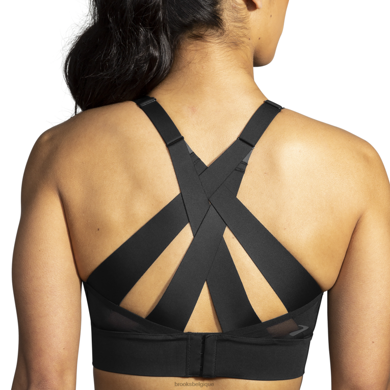 86H241125 soutien-gorge de course à entrelacs Drive Brooks noir