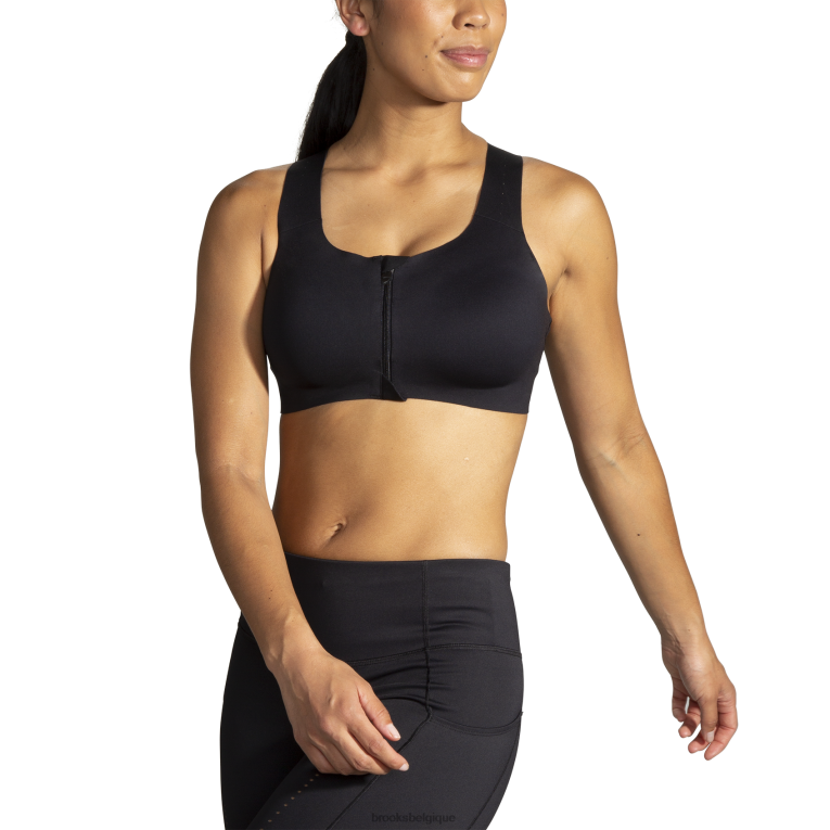 86H241219 dare zip run soutien-gorge 2.0 Brooks noir