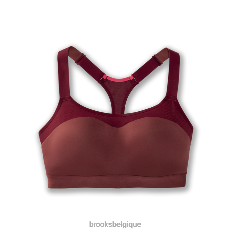 86H241315 osez le soutien-gorge de course à dos nageur Brooks terre cuite