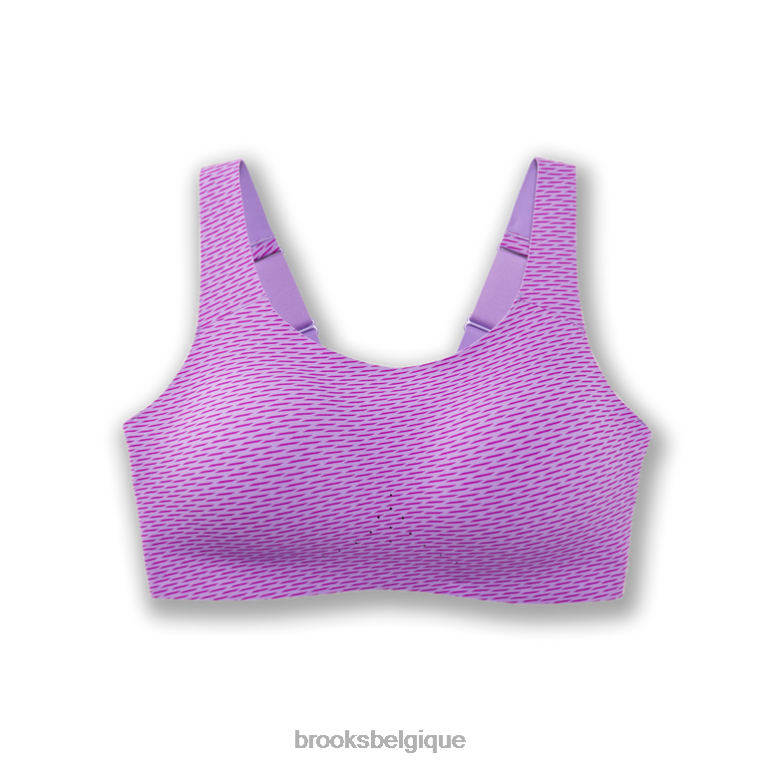 86H241316 Dare - Soutien-gorge de course à dos dégagé Brooks héliotrope
