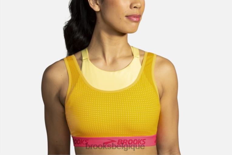 86H241660 soutien-gorge de course en maille Drive Brooks Tangerine