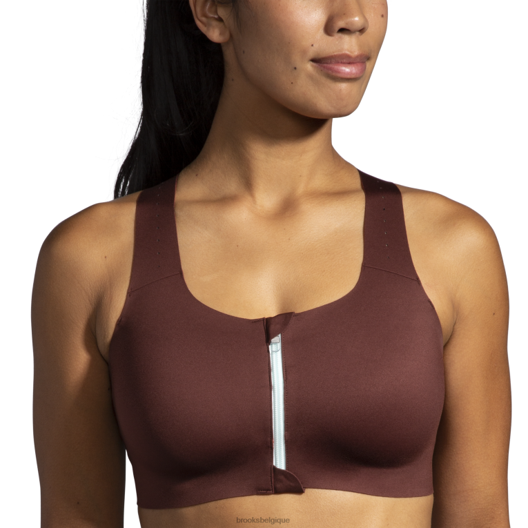 86H24399 dare zip run soutien-gorge 2.0 Brooks bleu