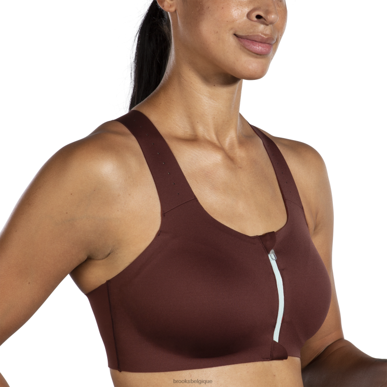 86H24399 dare zip run soutien-gorge 2.0 Brooks bleu