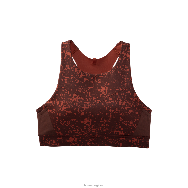 86H24553 soutien-gorge de course à 3 poches Drive Brooks cuivre