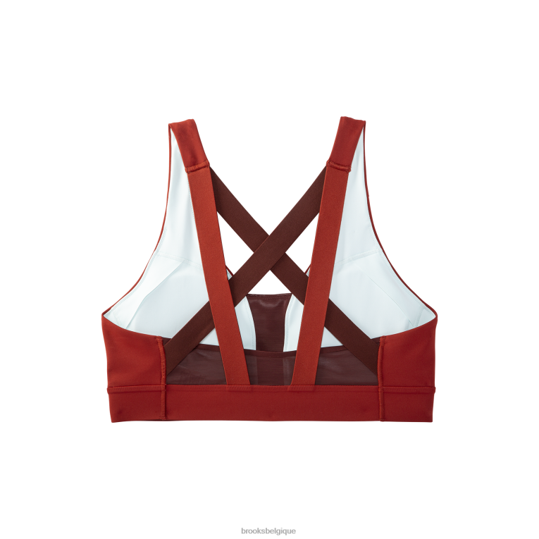 86H24624 soutien-gorge de course plongeant Drive Brooks cuivre