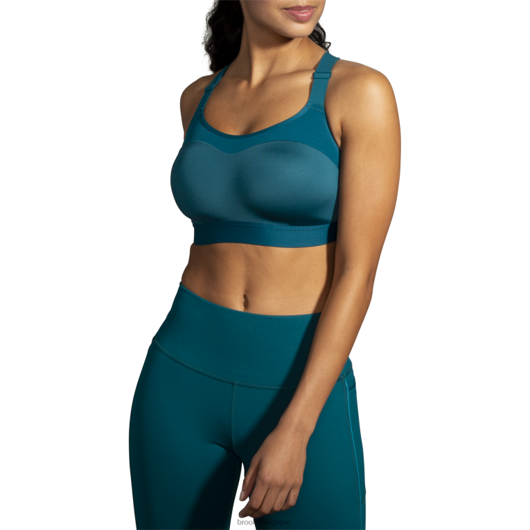 86H24680 osez le soutien-gorge de course à dos nageur Brooks mer