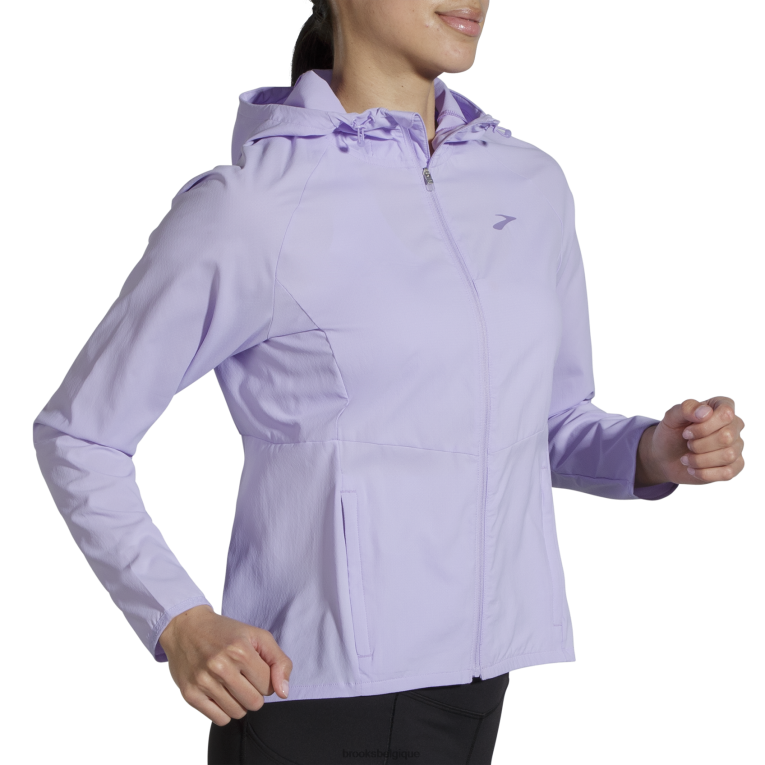 86H241075 veste à baldaquin Brooks violet