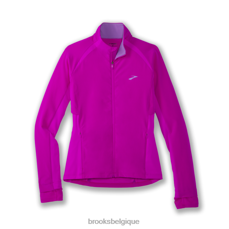 86H241274 veste hybride fusion Brooks magenta