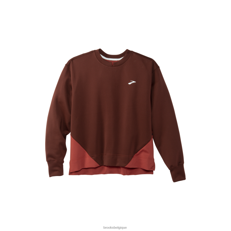 86H24544 courir dans un sweat-shirt Brooks raisin