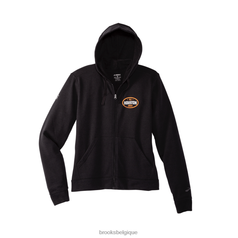 86H24740 houston22 sweat à capuche entièrement zippé 2.0 Brooks noir