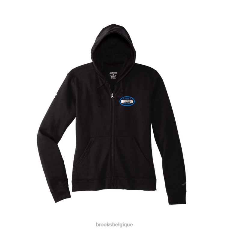 86H24741 houston22 sweat à capuche entièrement zippé 2.0 Brooks noir
