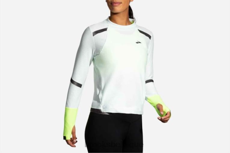 86H241636 carbonite à manches longues Brooks gris